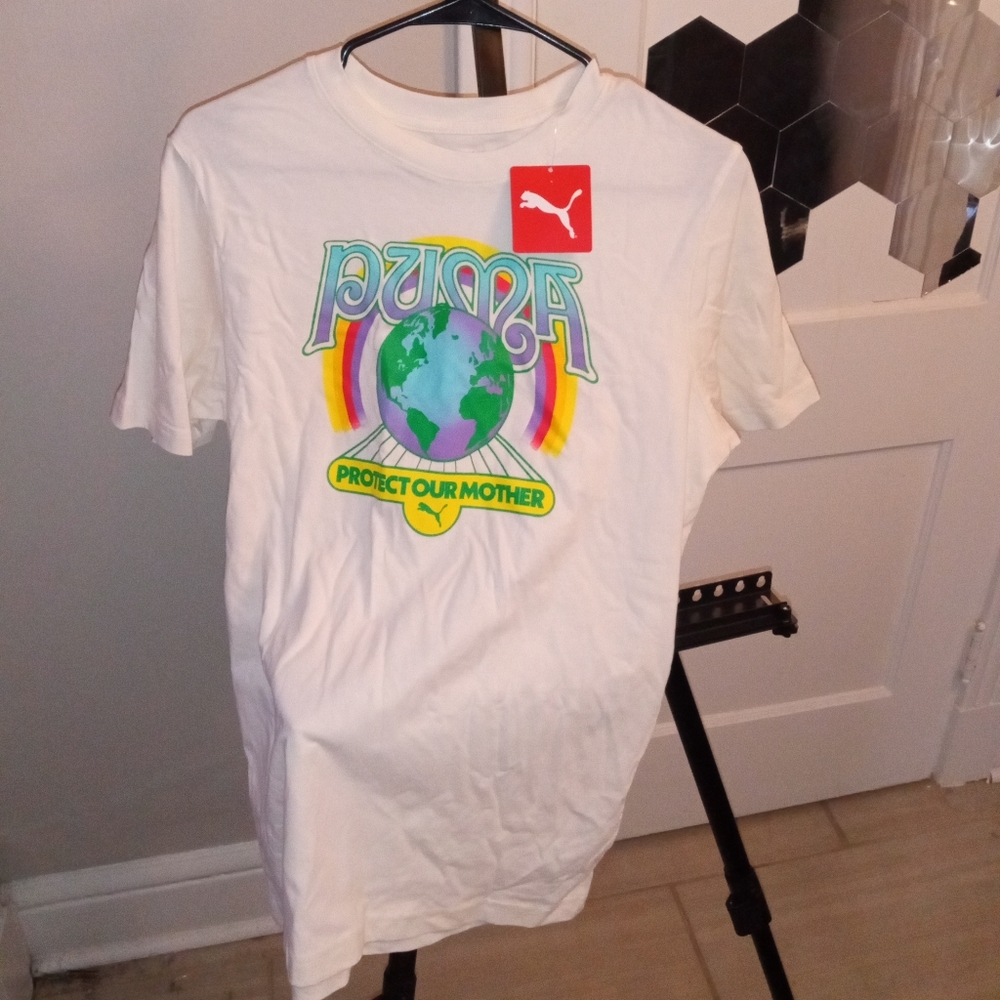 Puma White Earth Day Or Any Day Tee